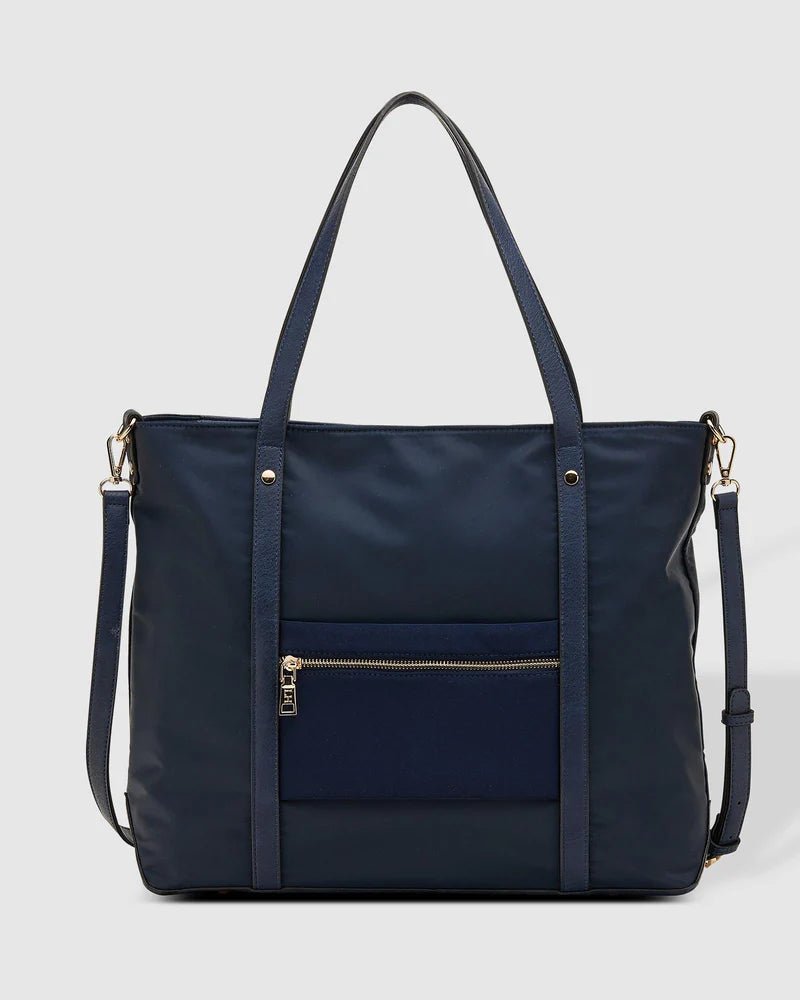LOUENHIDE_NORA NYLON TOTE BAG NAVY _ NORA NYLON TOTE BAG NAVY _ Ebony Boutique NZ