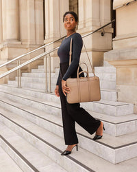 LOUENHIDE_ORLEANS LAPTOP BAG STONE _ ORLEANS LAPTOP BAG STONE _ Ebony Boutique NZ