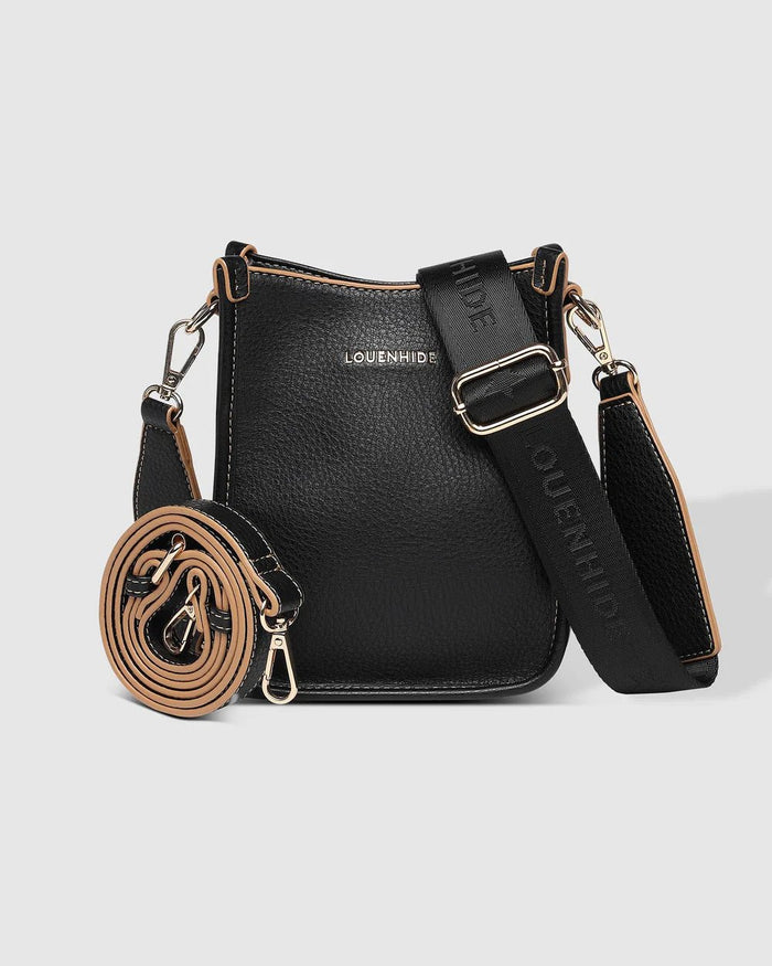 LOUENHIDE_PARKER PHONE CROSSBODY BAG BLACK _ PARKER PHONE CROSSBODY BAG BLACK _ Ebony Boutique NZ