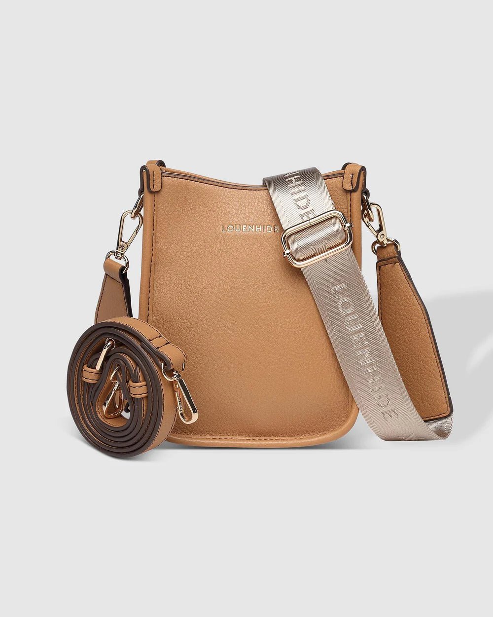 LOUENHIDE_PARKER PHONE CROSSBODY BAG CAMEL _ PARKER PHONE CROSSBODY BAG CAMEL _ Ebony Boutique NZ