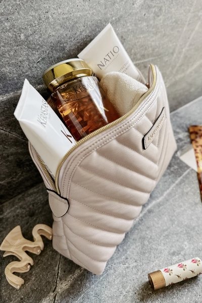 LOUENHIDE_POSITANO COSMETIC CASE PEARL WHITE _ POSITANO COSMETIC CASE PEARL WHITE _ Ebony Boutique NZ