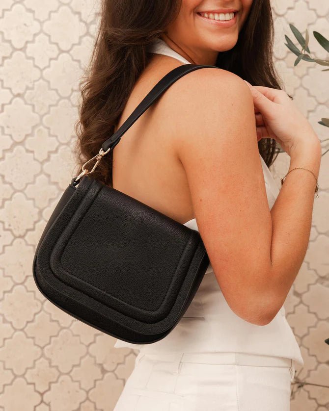 LOUENHIDE_SYDNEY SHOULDER BAG BLACK _ SYDNEY SHOULDER BAG BLACK _ Ebony Boutique NZ
