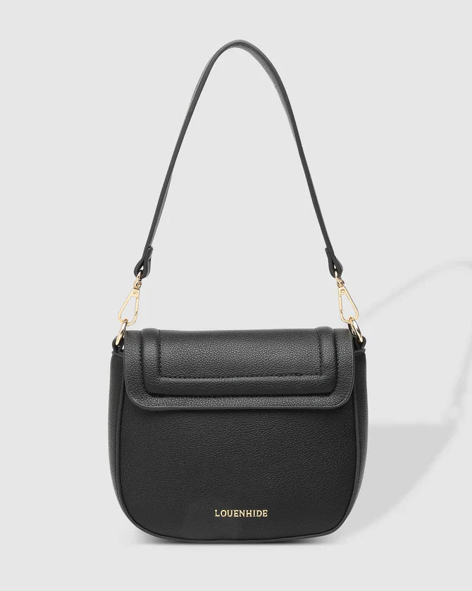 LOUENHIDE_SYDNEY SHOULDER BAG BLACK _ SYDNEY SHOULDER BAG BLACK _ Ebony Boutique NZ