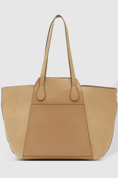 LOUENHIDE_TENERIFFE TOTE BAG SUEDE FRAPPE _ TENERIFFE TOTE BAG SUEDE FRAPPE _ Ebony Boutique NZ