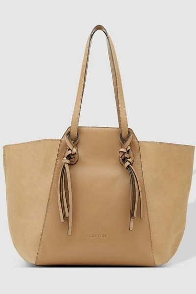 LOUENHIDE_TENERIFFE TOTE BAG SUEDE FRAPPE _ TENERIFFE TOTE BAG SUEDE FRAPPE _ Ebony Boutique NZ