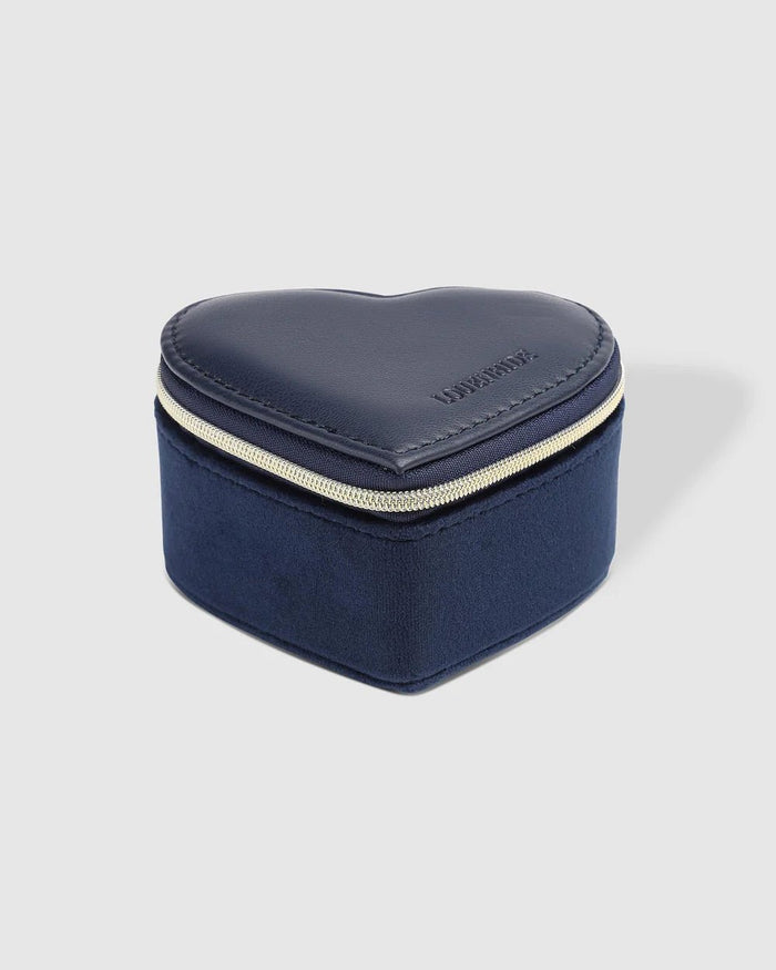 LOUENHIDE_VALERIE JEWELLERY BOX VELVET NAVY _ VALERIE JEWELLERY BOX VELVET NAVY _ Ebony Boutique NZ