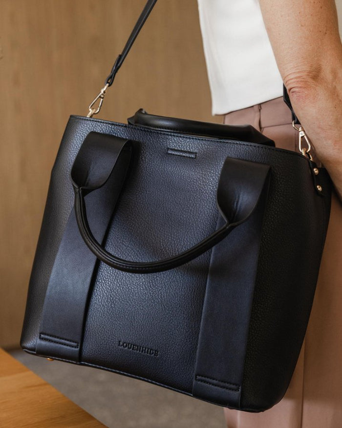 LOUENHIDE_WINDSOR LAPTOP BAG BLACK _ WINDSOR LAPTOP BAG BLACK _ Ebony Boutique NZ