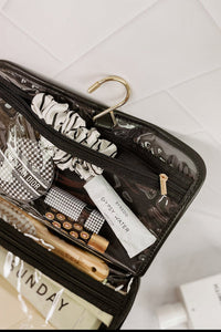 LOUENHIDE_MAGGIE COSMETIC CASE RECYCLED BLACK _ _ Ebony Boutique NZ
