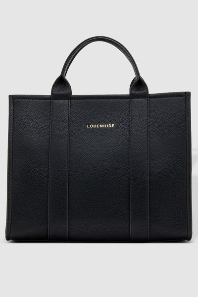 LOUENHIDE_MANHATTAN TOTE BAG BLACK _ _ Ebony Boutique NZ