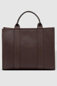 LOUENHIDE_MANHATTAN TOTE BAG CHOCOLATE _ _ Ebony Boutique NZ