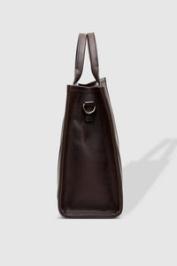 LOUENHIDE_MANHATTAN TOTE BAG CHOCOLATE _ _ Ebony Boutique NZ