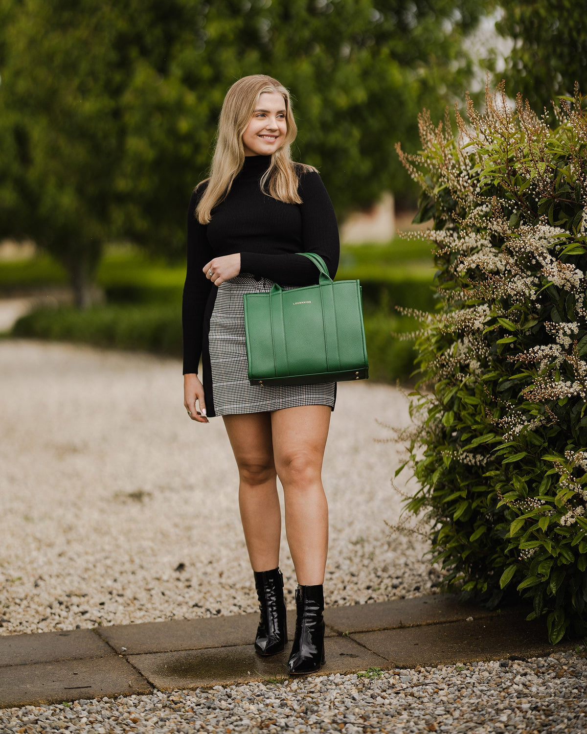 LOUENHIDE_MANHATTAN TOTE BAG GREEN _ _ Ebony Boutique NZ