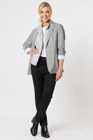 GORDON SMITH_MECHANICAL STRETCH SLIM LEG PANT _ _ Ebony Boutique NZ