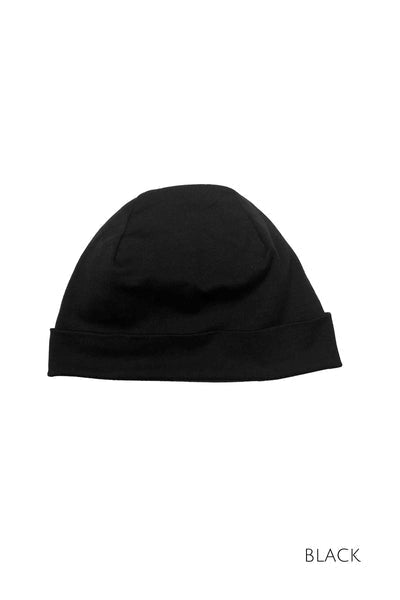 EBONY_100% MERINO BEANIE UNISEX CUFFED/SLOUCH BLACK _ _ Ebony Boutique NZ