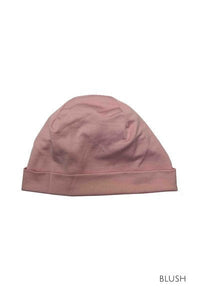 EBONY_100% MERINO BEANIE UNISEX CUFFED/SLOUCH BLUSH _ _ Ebony Boutique NZ