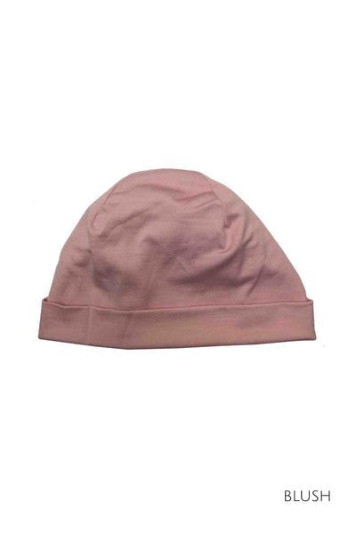 EBONY_100% MERINO BEANIE UNISEX CUFFED/SLOUCH BLUSH _ _ Ebony Boutique NZ