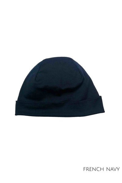 EBONY_100% MERINO BEANIE UNISEX CUFFED/SLOUCH FRENCH NAVY _ _ Ebony Boutique NZ