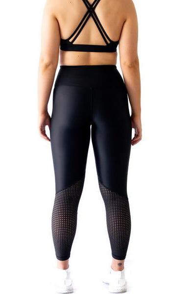 My Best Version Mesh Leggings - Black