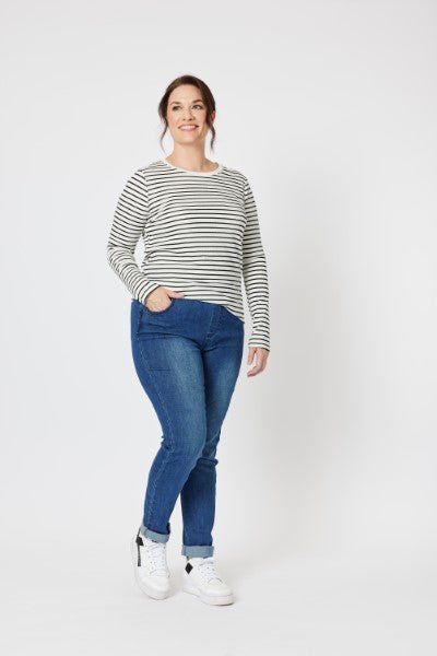 CLARITY_MILLIE STRETCH TUMMY CONTROL JEGGING _ _ Ebony Boutique NZ