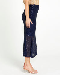 FATE + BECKER_NIGHTLIFE SEQUINNED MIDI SKIRT _ _ Ebony Boutique NZ