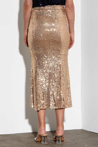 FATE + BECKER_NIGHTLIFE SEQUINNED MIDI SKIRT _ _ Ebony Boutique NZ