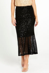 FATE + BECKER_NIGHTLIFE SEQUINNED MIDI SKIRT _ _ Ebony Boutique NZ