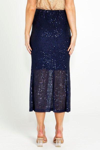 FATE + BECKER_NIGHTLIFE SEQUINNED MIDI SKIRT _ _ Ebony Boutique NZ