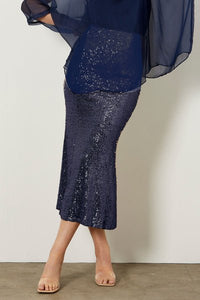 FATE + BECKER_NIGHTLIFE SEQUINNED MIDI SKIRT _ _ Ebony Boutique NZ