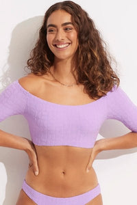 SEAFOLLY_OFF SHOULDER CROP TOP _ _ Ebony Boutique NZ