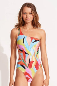 SEAFOLLY_ONE SHOULDER ONE PIECE _ _ Ebony Boutique NZ