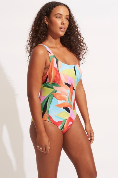 SEAFOLLY_ONE SHOULDER ONE PIECE _ _ Ebony Boutique NZ
