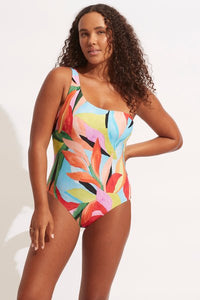 SEAFOLLY_ONE SHOULDER ONE PIECE _ _ Ebony Boutique NZ