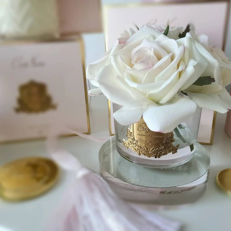 COTE NOIRE_PERFUMED NATURAL TOUCH FIVE ROSES BLUSH CLEAR GLASS _ _ Ebony Boutique NZ