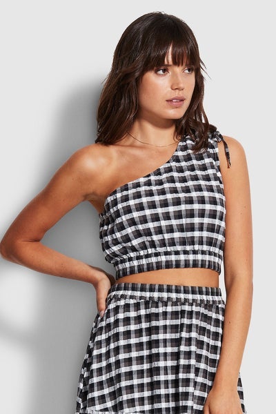 SEAFOLLY_PORTOFINO GINGHAM CROP TOP _ _ Ebony Boutique NZ