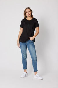 THREADZ_PULL ON RIPPED JEAN _ _ Ebony Boutique NZ