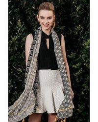 ENHANCE_QUATRO SCARF BLACK _ _ Ebony Boutique NZ