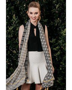ENHANCE_QUATRO SCARF BLACK _ _ Ebony Boutique NZ