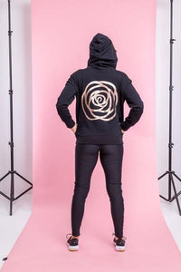 ROSE ROAD_ROSE ROAD FULL LENGTH LEGGINGS BLACK W LOGO _ _ Ebony Boutique NZ