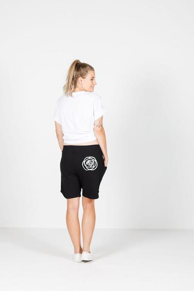 ROSE ROAD_ROSE ROAD UNWINDER SHORTS BLACK _ _ Ebony Boutique NZ