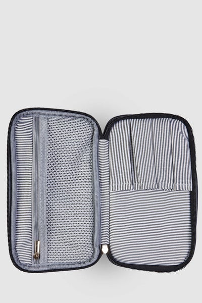 LOUENHIDE_ROSIE COSMETIC CASE RECYCLED BLACK _ _ Ebony Boutique NZ