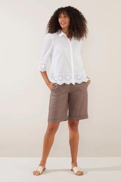 Scalloped Trim Shirt, Yarra Trail