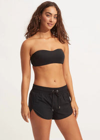 SEAFOLLY_BLACK BOARDSHORTS _ BLACK BOARDSHORTS _ Ebony Boutique NZ