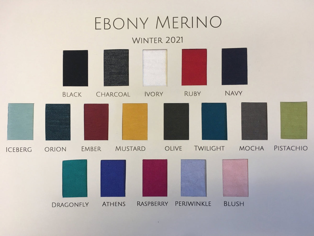 EBONY_WOMENS 100% MERINO WOOL (210) LONG SLEEVE SIDE BUTTON TOP _ _ Ebony Boutique NZ