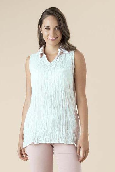 THREADZ_S/LESS CRUSHED SHIRT _ _ Ebony Boutique NZ