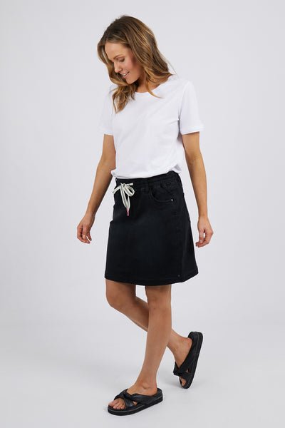 Black denim skirt sales nz