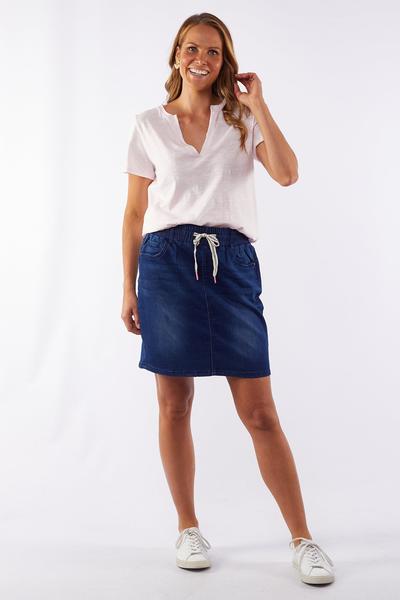 ELM_STATUS DENIM SKIRT _ _ Ebony Boutique NZ