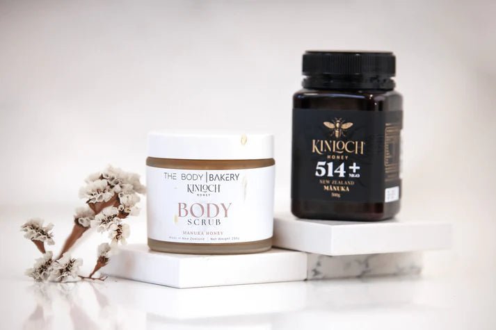 THE BODY BAKERY_MANUKA HONEY BODY SCRUB _ MANUKA HONEY BODY SCRUB _ Ebony Boutique NZ