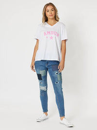 THREADZ_AMOUR COTTON T-SHIRT _ AMOUR COTTON T-SHIRT _ Ebony Boutique NZ