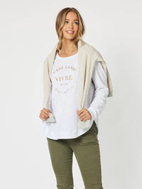 THREADZ_CEST LA VIE T-SHIRT _ CEST LA VIE T-SHIRT _ Ebony Boutique NZ