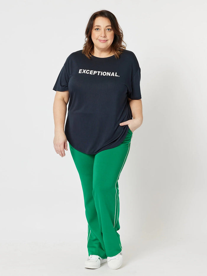 THREADZ_EXCEPTIONAL T-SHIRT NAVY _ EXCEPTIONAL T-SHIRT NAVY _ Ebony Boutique NZ